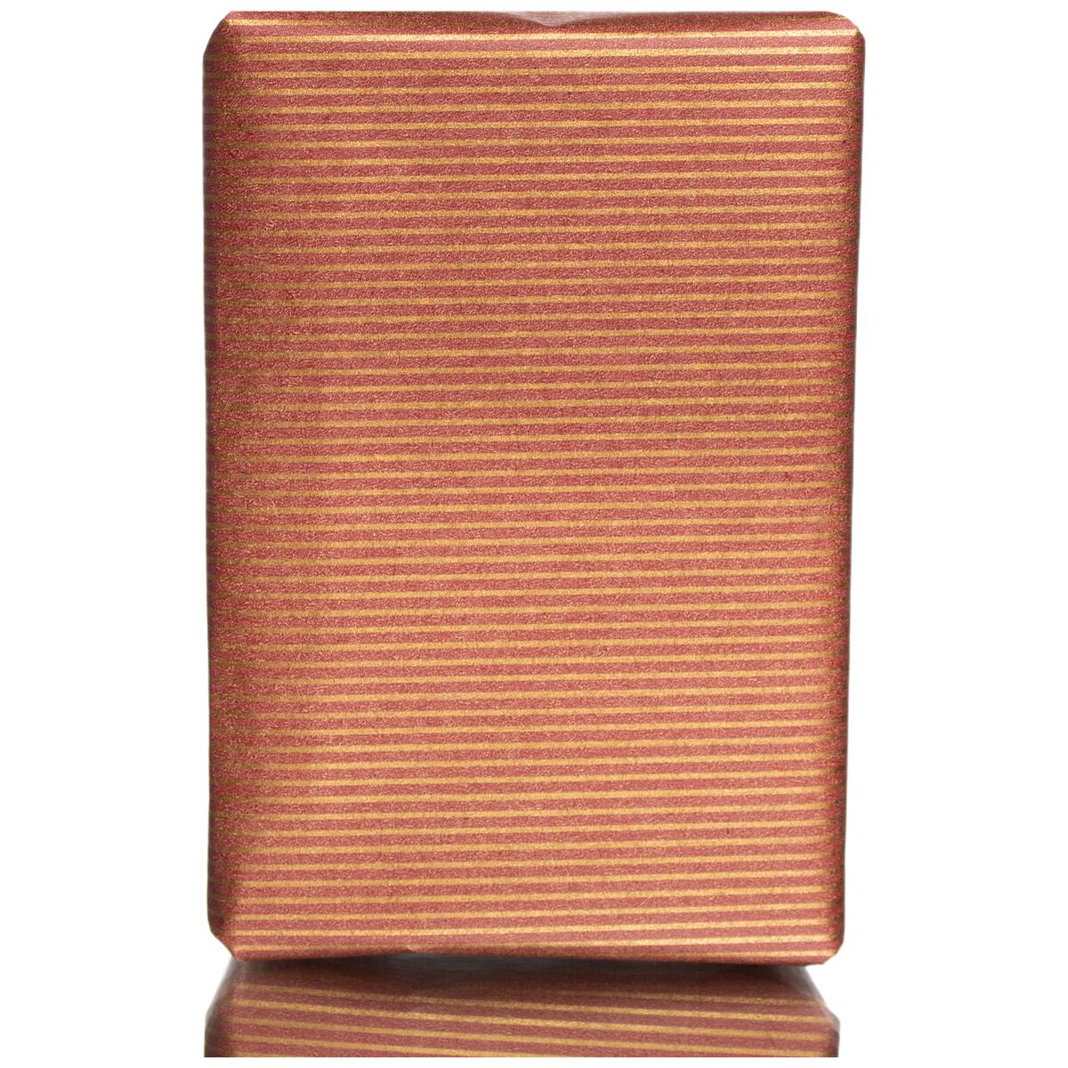 Gift Wrapping Paper With Red & Golden Lines